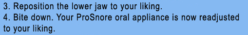 ProSnore ADJUSTABLE ORAL APPLIANCE